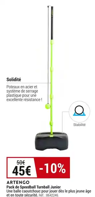 Decathlon Artengo pack de speedball turnball junior offre