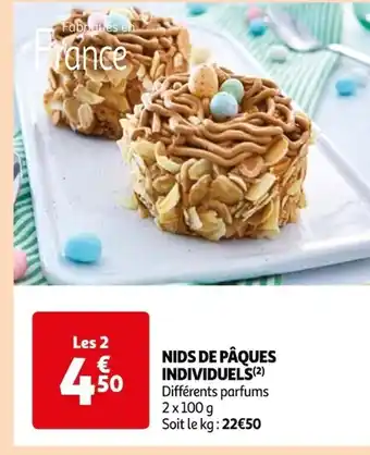 Auchan Supermarché Nids de paques individuels offre