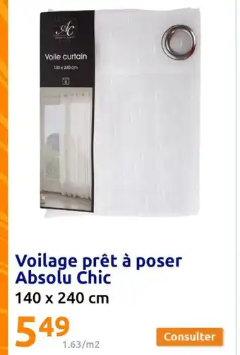 Action Voilage pret a poser absolu chic offre