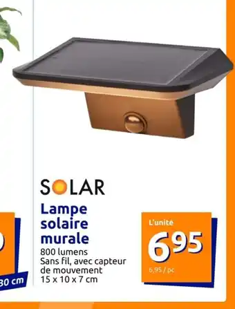 Action Lampe solaire murale offre