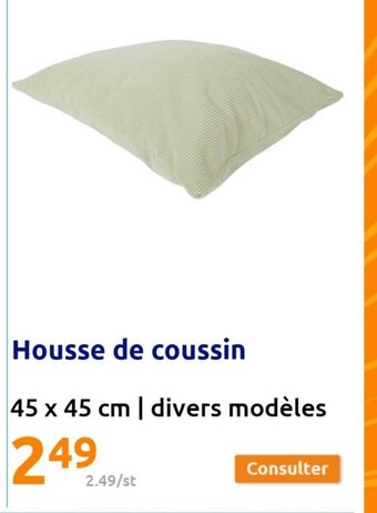 Action Housse de coussin offre