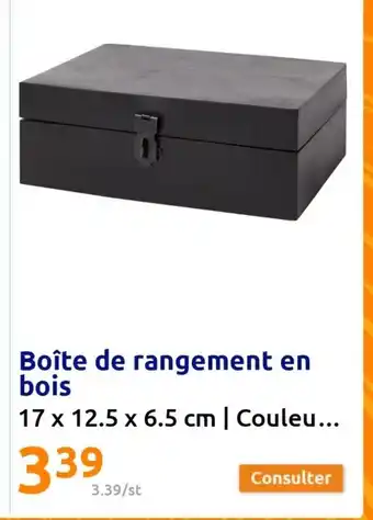 Boite de rangement en bois