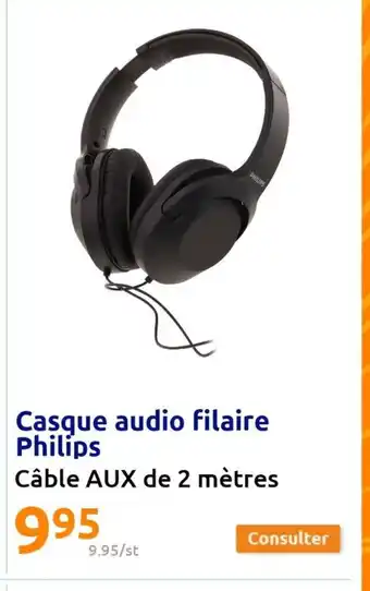 Action Casque audio filaire philips offre