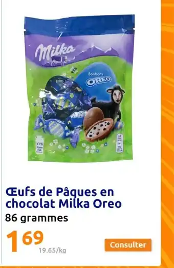 Action Oeufs de paques en chocolat milka oreo offre