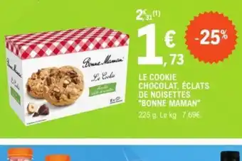 E.Leclerc Le cookie chocolat eclats de noisettes bonne maman offre