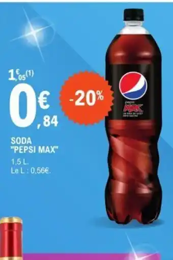 Soda pepsi max
