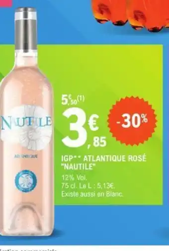 E.Leclerc IGP atlantique rose nautile offre