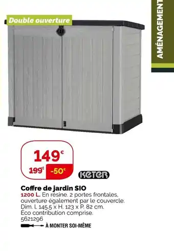 Coffre de jardin sio