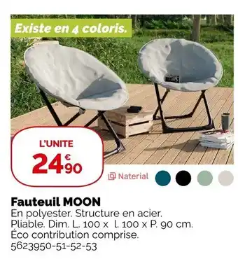Weldom Fauteuil moon offre