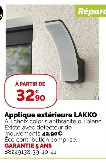 Weldom Applique exterieure lakko offre