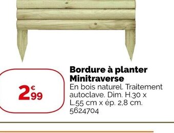 Weldom Bordure a planter minitraverse offre