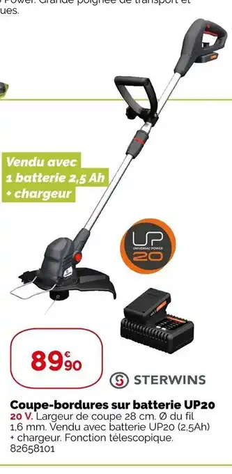 Weldom Coupe bordures sur batterie Up20 offre