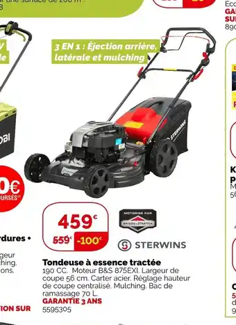 Weldom Tondeuse a essence tractee offre