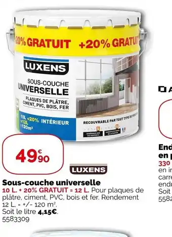 Weldom Sous couche universelle offre