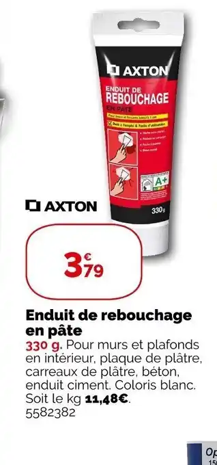 Weldom Enduit de rebouchage en pate offre