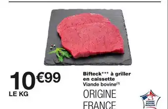 Monoprix Bifteck a griller en caissette offre