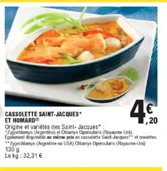 E.Leclerc Cassolette Saint-Jacques et Homard offre