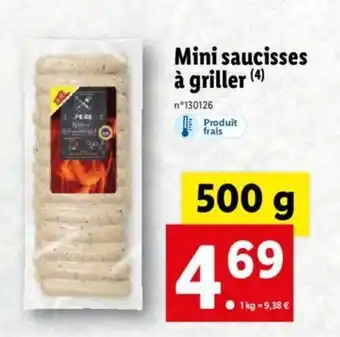 Lidl Mini Saucisses A Griller offre