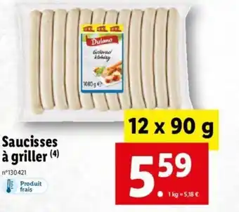 Lidl Saucisse A Griller offre