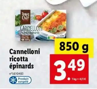 Cannelloni Ricotta épinards