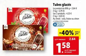 Lidl Tubes Glacés offre
