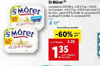 Lidl St Moret offre