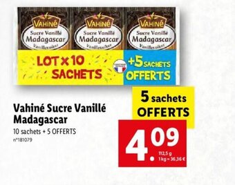 Lidl Vahiné Sucre Vanillé Madagascar offre