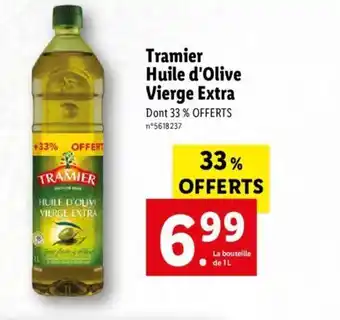 Lidl Tramier Huile D'Olive Vierge Extra offre