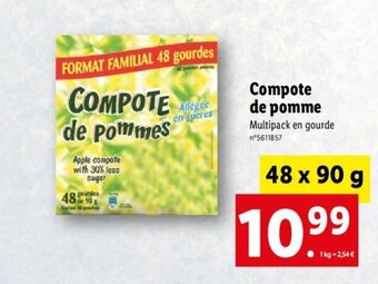 Lidl Compote De Pomme offre