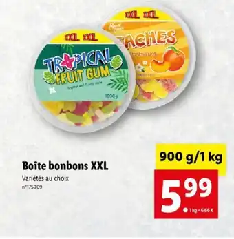 Lidl Boite Bonbons XXL offre