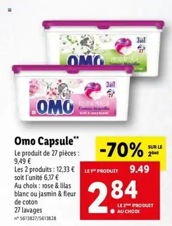 Lidl Omo Capsule** offre
