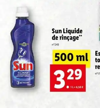 Lidl Sun Liquide De Rincage** offre