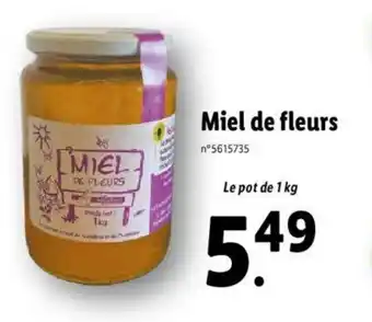 Lidl Miel De Fleurs offre