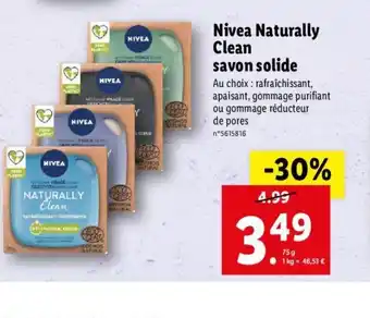 Lidl Nivea Naturally Clean Savon Solide offre