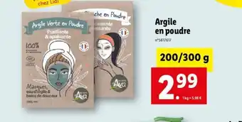 Lidl Argile En Poudre offre