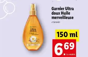 Lidl Garnier Ultra Doux Huile Merveilleuse offre