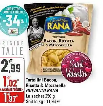 Tortellini Bacon Giovanni Rana