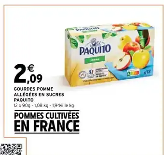 Intermarché Gourdes Pomme Allégéles En Sucres Paquito offre