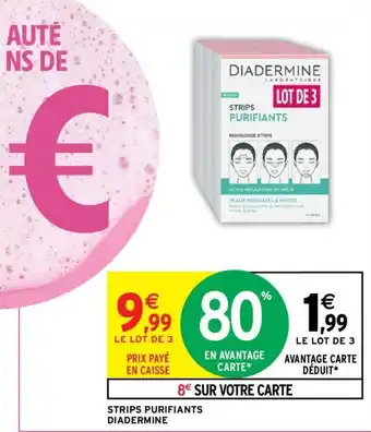 Intermarché Strips Purifiants Diadermine offre