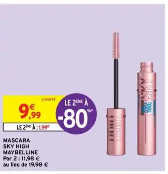 Intermarché Mascara Sku High Maybelline offre