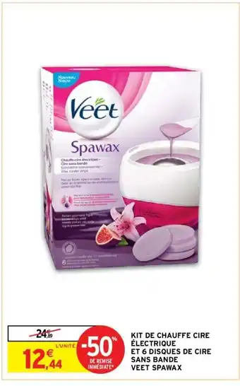 Intermarché Kit De Chauff Cire électrique Et 6 Disques De Cire Sans Bande Veet Spawax offre