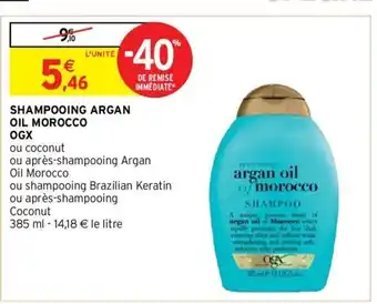 Intermarché Shampooing Argan Oil Morocco OGX offre