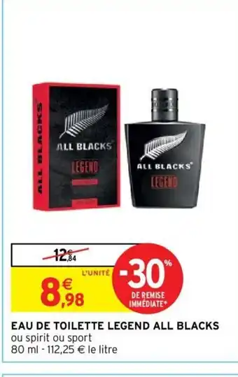 Intermarché Eau De Toilette Legend All Blacks offre