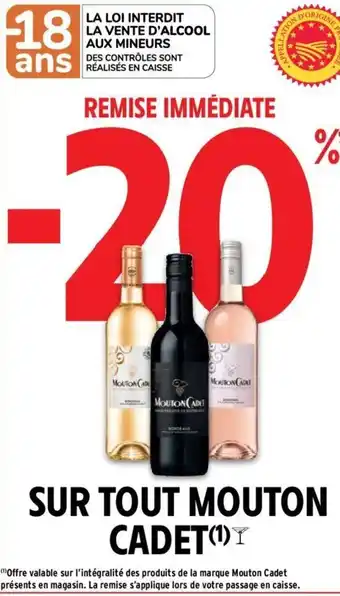 Intermarché Sur Tout Mouton cadet offre