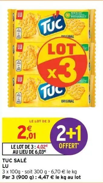 Intermarché Tuc salé LU offre