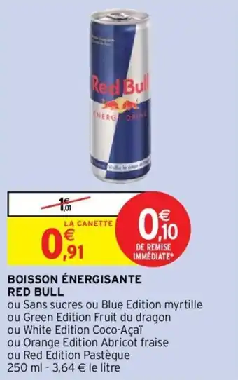 Intermarché Boisson énergisante RED BULL offre