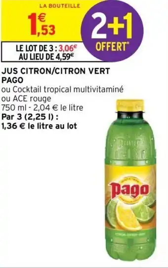 Jus citron/citron vert PAGO