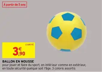 Intermarché Ballon en mousse offre