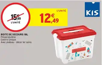 Boite de secours 18L