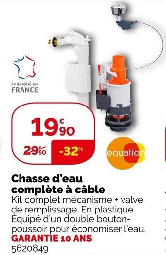 Weldom Chasse d'eau complète à câble offre